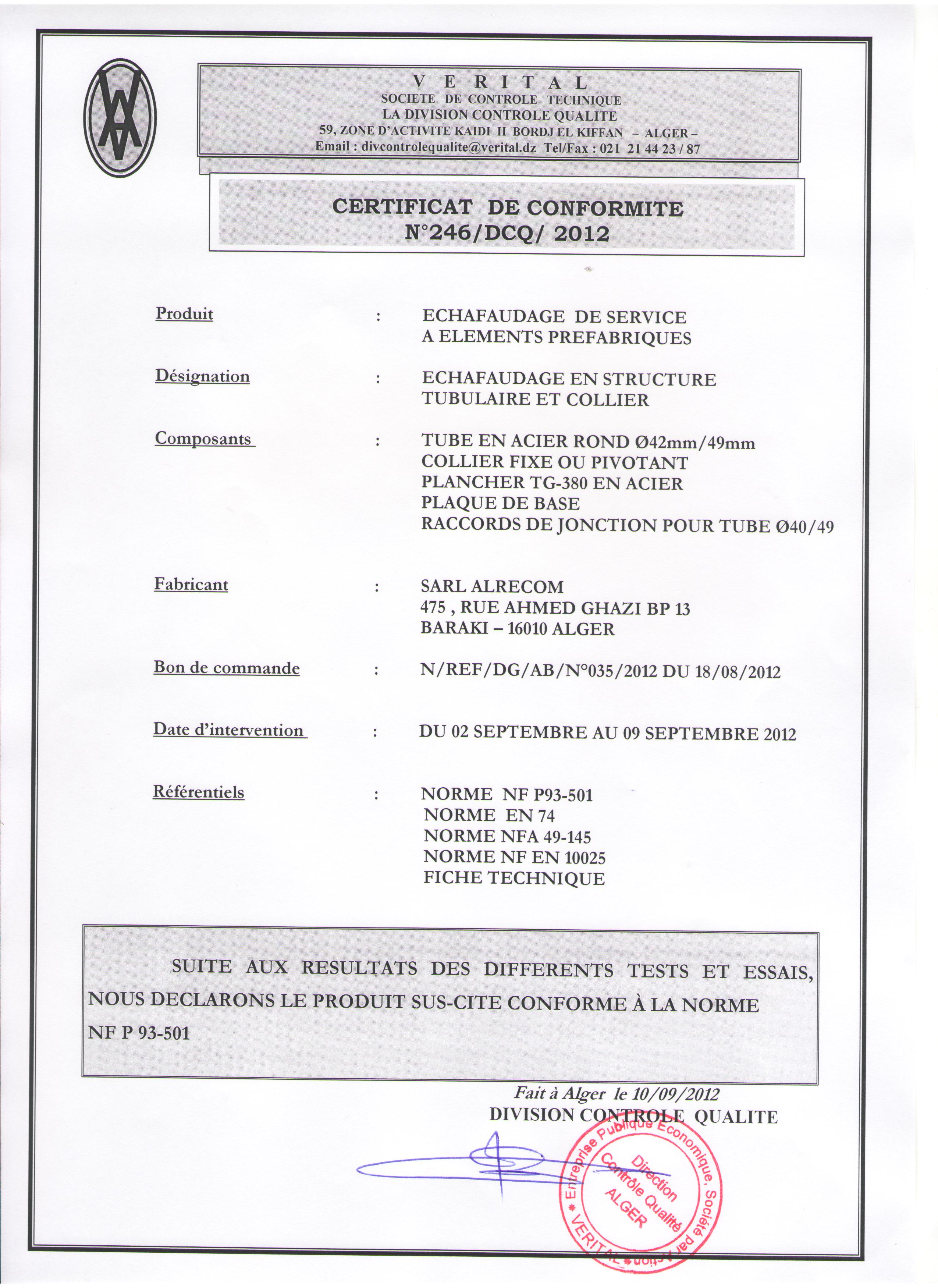 Certificat 01